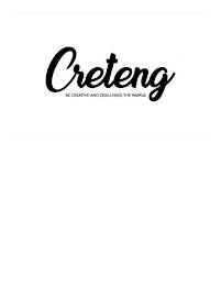 CRETENG BE CREATIVE AND CHALLENGE THE WORLD logo