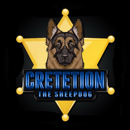 CRETETION THE SHEEPDOG logo