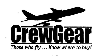 CREWGEAR THOSE WHO FLY ... KNOW WHERE TO BUY! logo