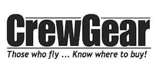 CREWGEAR THOSE WHO FLY...KNOW WHERE TO BUY! logo