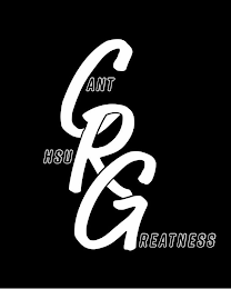 CRG CANT RUSH GREATNESS logo