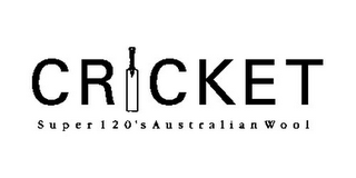 CRICKET SUPER 120'S AUSTRALIAN WOOL logo