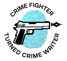 CRIME FIGHTER TURNED CRIME WRITER logo