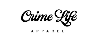 CRIME LIFE  A P P A R E L logo