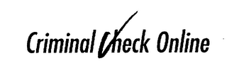 CRIMINAL CHECK ONLINE logo
