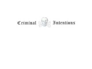 CRIMINAL INTENTIONS logo