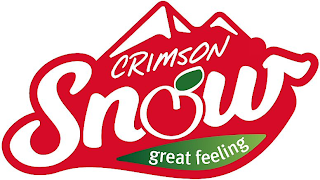 CRIMSON SNOW GREAT FEELING logo
