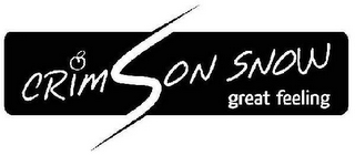 CRIMSON SNOW GREAT FEELING logo