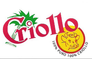 CRIOLLO 100% PURO 100% CRIOLLO logo