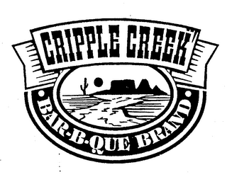 CRIPPLE CREEK BAR-B-QUE BRAND logo