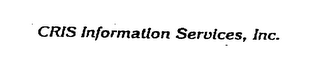 CRIS INFORMATION SERVICES, INC. logo