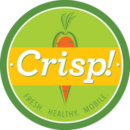 · CRISP! · FRESH. HEALTHY. MOBILE. logo
