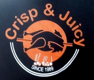 CRISP & JUICY SINCE 1989 logo