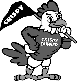 "CRISPY BURGER" AND "CRISPY" logo