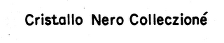 CRISTALLO NERO COLLECZIONE' logo
