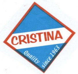 CRISTINA QUALITY SINCE 1963 logo