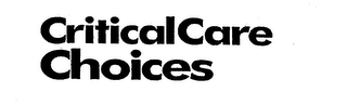CRITICAL CARE CHOICES logo