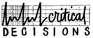 CRITICAL DECISIONS logo