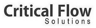 CRITICAL FLOW SOLUTIONS logo