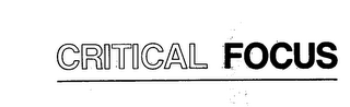 CRITICAL FOCUS logo