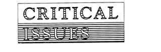CRITICAL ISSUES logo