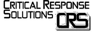 CRITICAL RESPONSE SOLUTIONS CRS logo