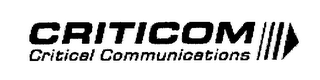 CRITICOM CRITICAL COMMUNICATIONS logo