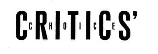 CRITICS' CHOICE logo