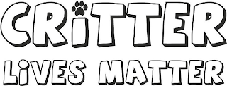 CRITTER LIVES MATTER logo