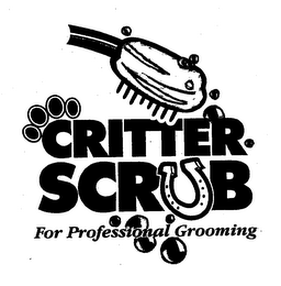 CRITTER SCRUB FOR PROFESSIONAL GROOMING logo