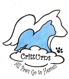 CRITTURNS ALL PAWS GO TO HEAVEN logo
