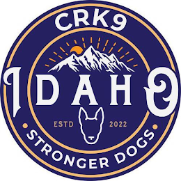CRK9 IDAHO ESTD 2022 STRONGER DOGS logo