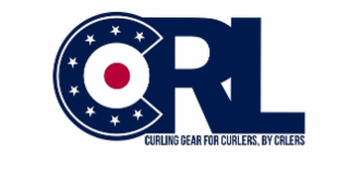 CRL CURLING GEAR FOR CURLERS, BY CRLERS logo