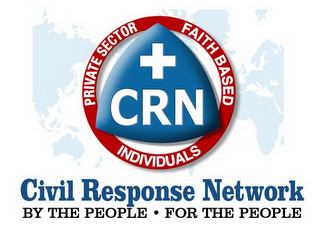 + CRN  PRIVATE SECTOR FAITH BASED INDIVIDUALS  CIVIL RESPONSE NETWORK BY THE PEOPLE · FOR THE PEOPLE logo