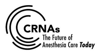 CRNAS THE FUTURE OF ANESTHESIA CARE TODAY logo