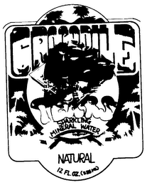 CROCODILE TEARS NATURAL SPARKLING MINERAL WATER 12 FL. OZ. 335 ML logo