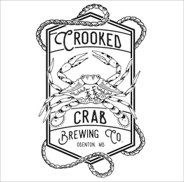 CROOKED CRAB BREWING CO. ODENTON, MD logo