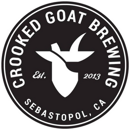 CROOKED GOAT BREWING EST 2013 SEBASTOPOL, CA logo