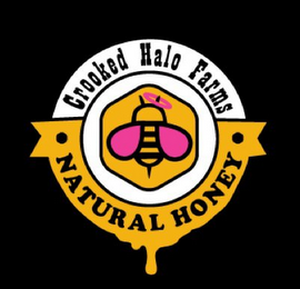 CROOKED HALO FARMS NATURAL HONEY logo