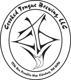 CROOKED TONGUE BREWING, LLC CTB 2516 BEN FRANKLIN HWY, EDINBURG PA 16116 logo