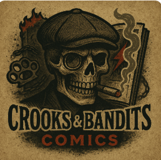 CROOKS & BANDITS COMICS logo