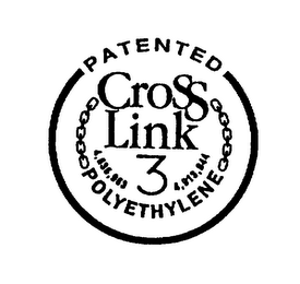 CROSS LINK 3 POLYETHYLENE PATENTED 4,836,963 4,913,944 logo