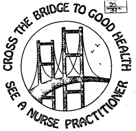CROSS THE BRIDGE TO GOOD HEALTH SEE A NURSE PRACTITIONER logo
