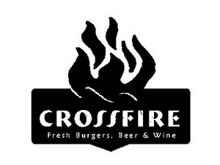 CROSSFIRE FRESH BURGERS, BEER & WINE logo
