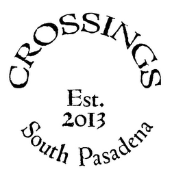 CROSSINGS SOUTH PASADENA EST. 2013 logo