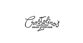 CROSTOLINOS GENUINE LEATHER SHOES MADE IN ITALY logo