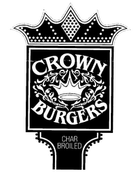 CROWN BURGERS CHAR BROILED logo