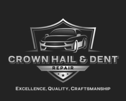 CROWN HAIL & DENT REPAIR EXCELLENCE, QUALITY, CRAFTSMANSHIP logo