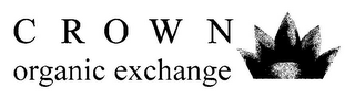 CROWN ORGANIC EXCHANGE logo