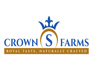 CROWN S FARMS ROYAL TASTE, NATURALLY CRAFTED logo